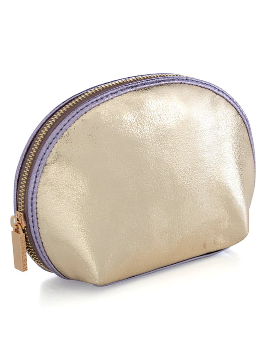 Gold pouch with round top 