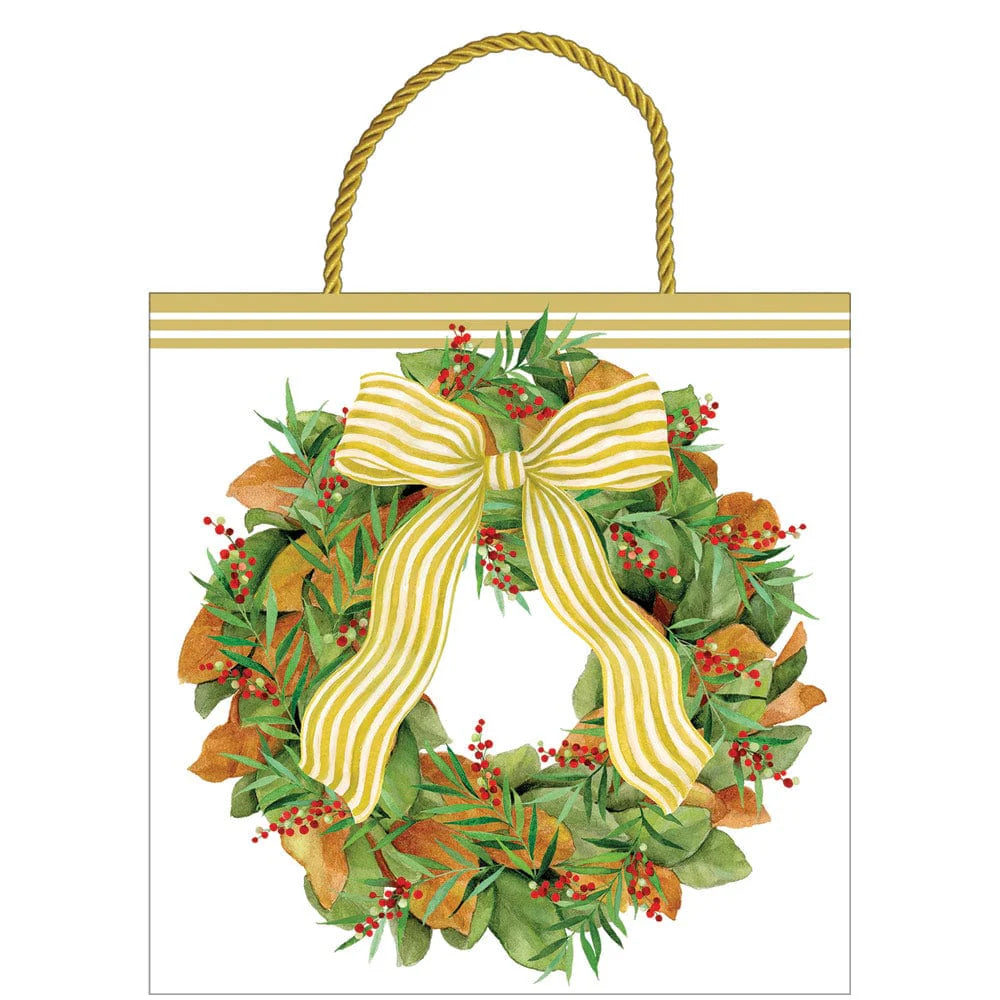 Magnolia Wreath Gift Bag _ Small