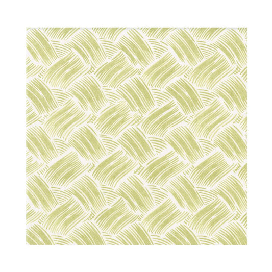 Basketry Moss Green Luncheon Napkin