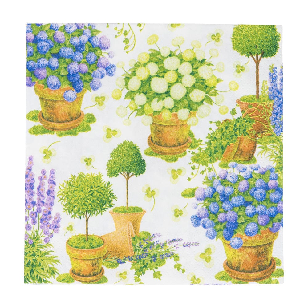 Potted Hydrangea Luncheon Napkin