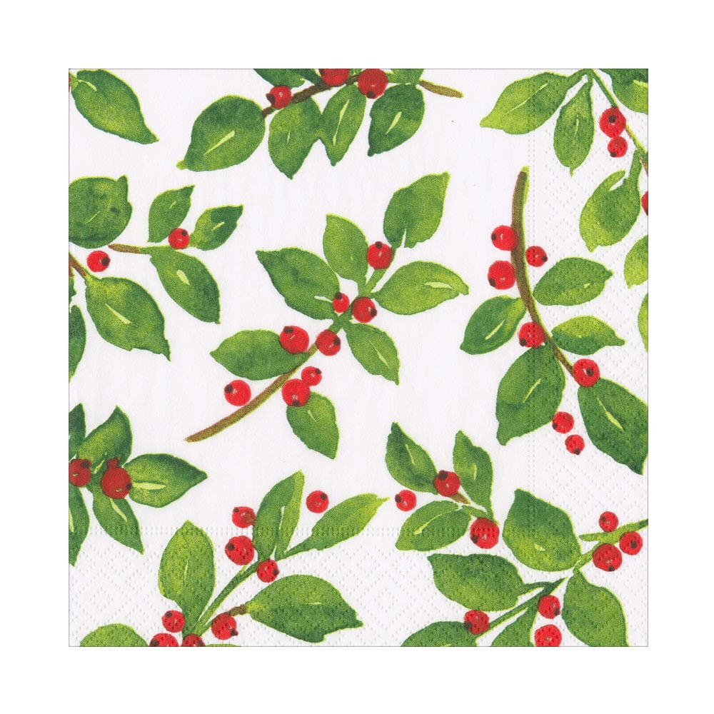Painted White Holly Luncheon