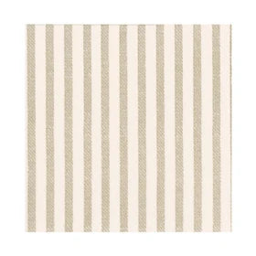 Melograno Stripe Taupe Luncheon