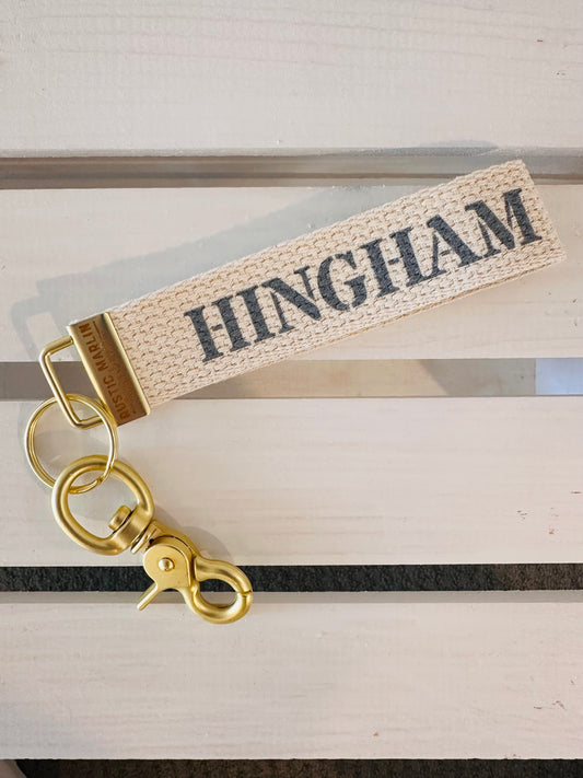Hingham Blue Gray Keychain