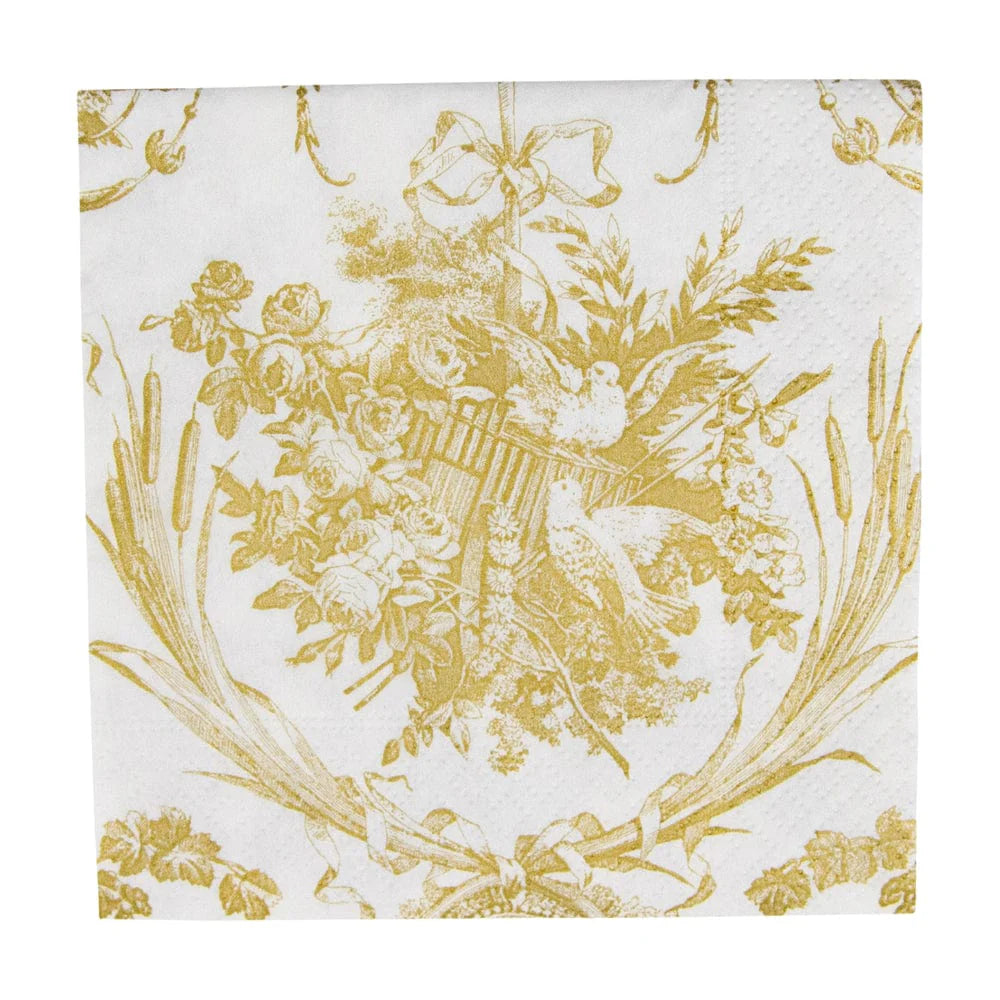 Romantic Toile Cocktail Napkin Box