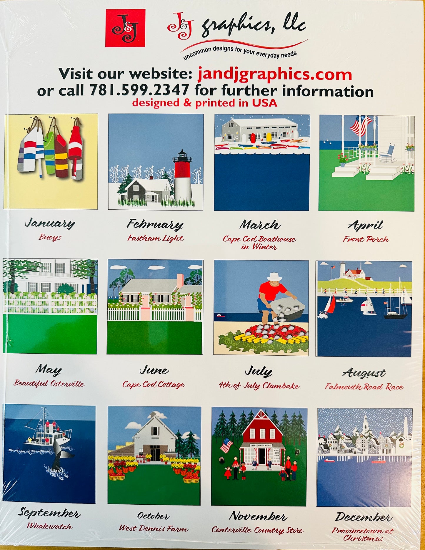 Cape Cod Jewel Calendar