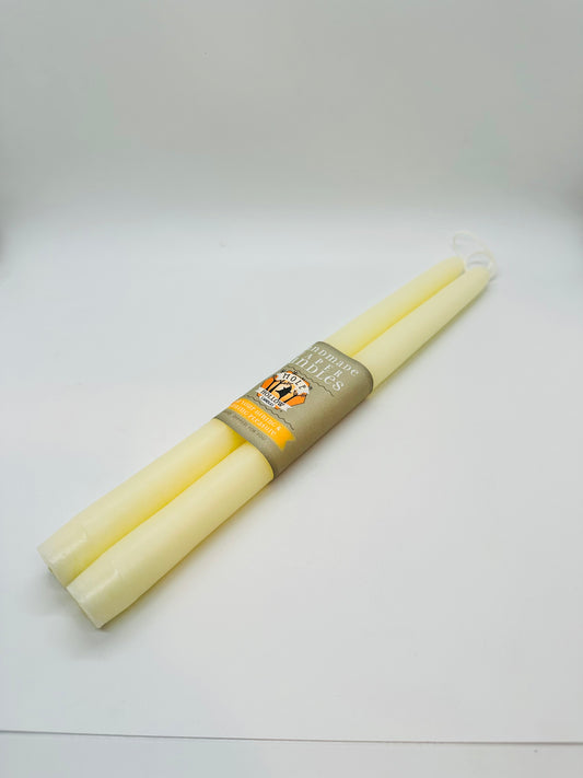 12" Taper _ Off White (Set of 2)