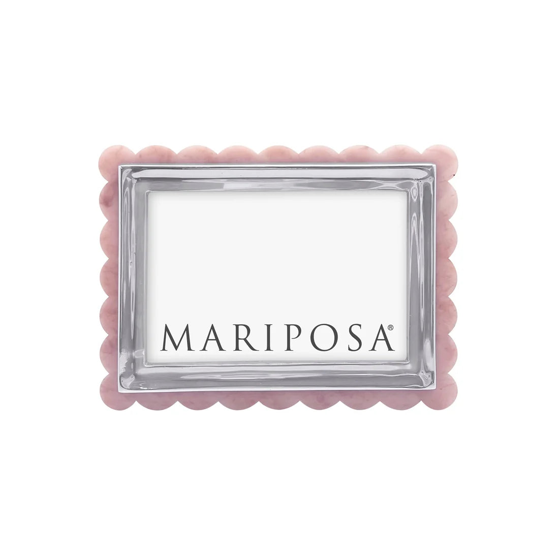 Light Pink Acrylic Scallop Frame 4x6