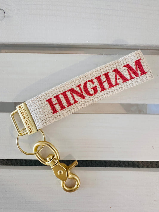 Hingham Red Keychain