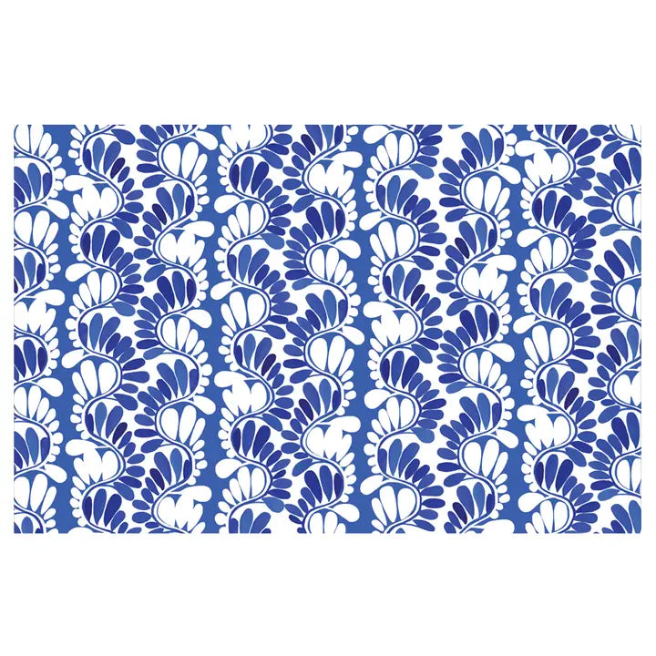 Aria Blue Paper Placemat