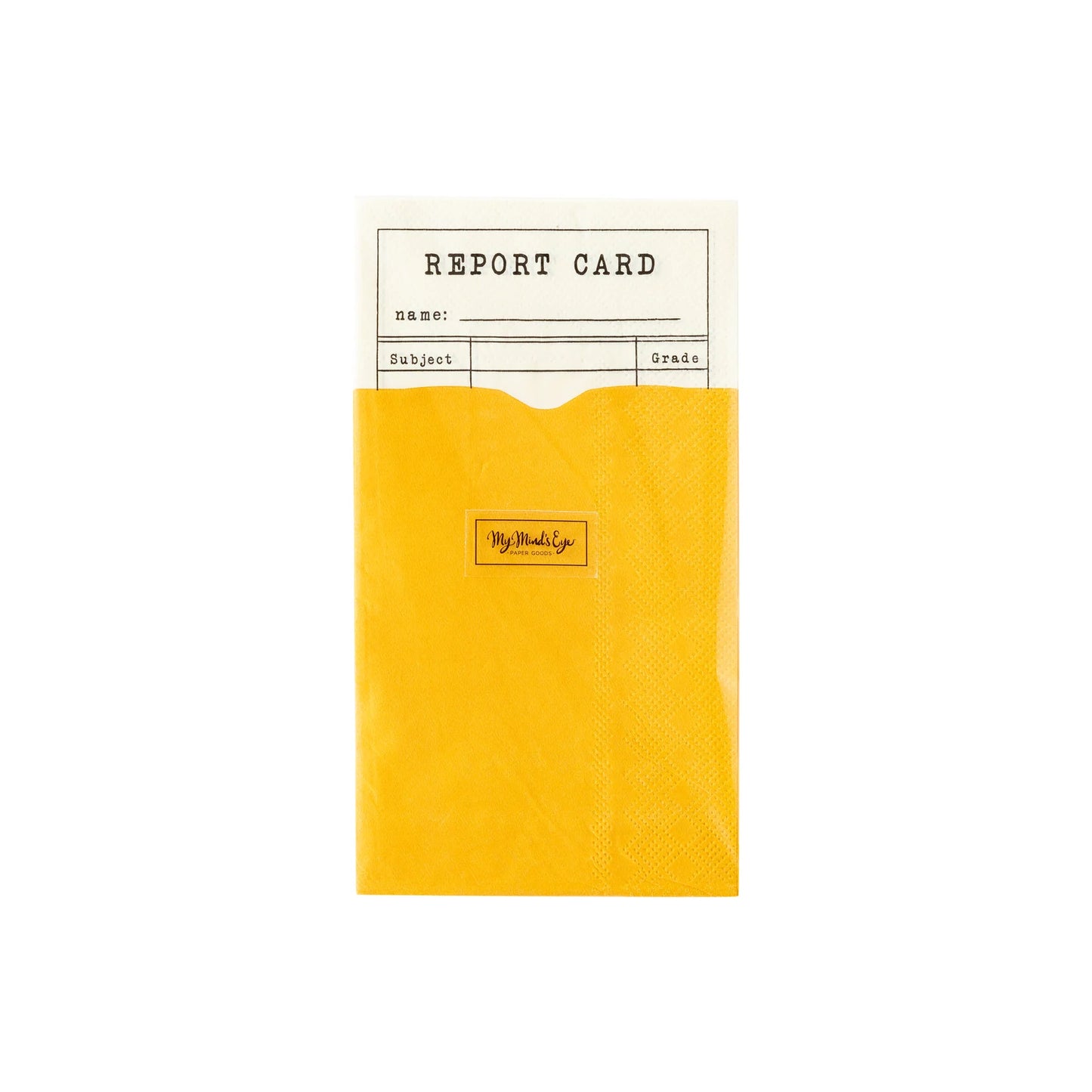Back to School Report Card Napkin