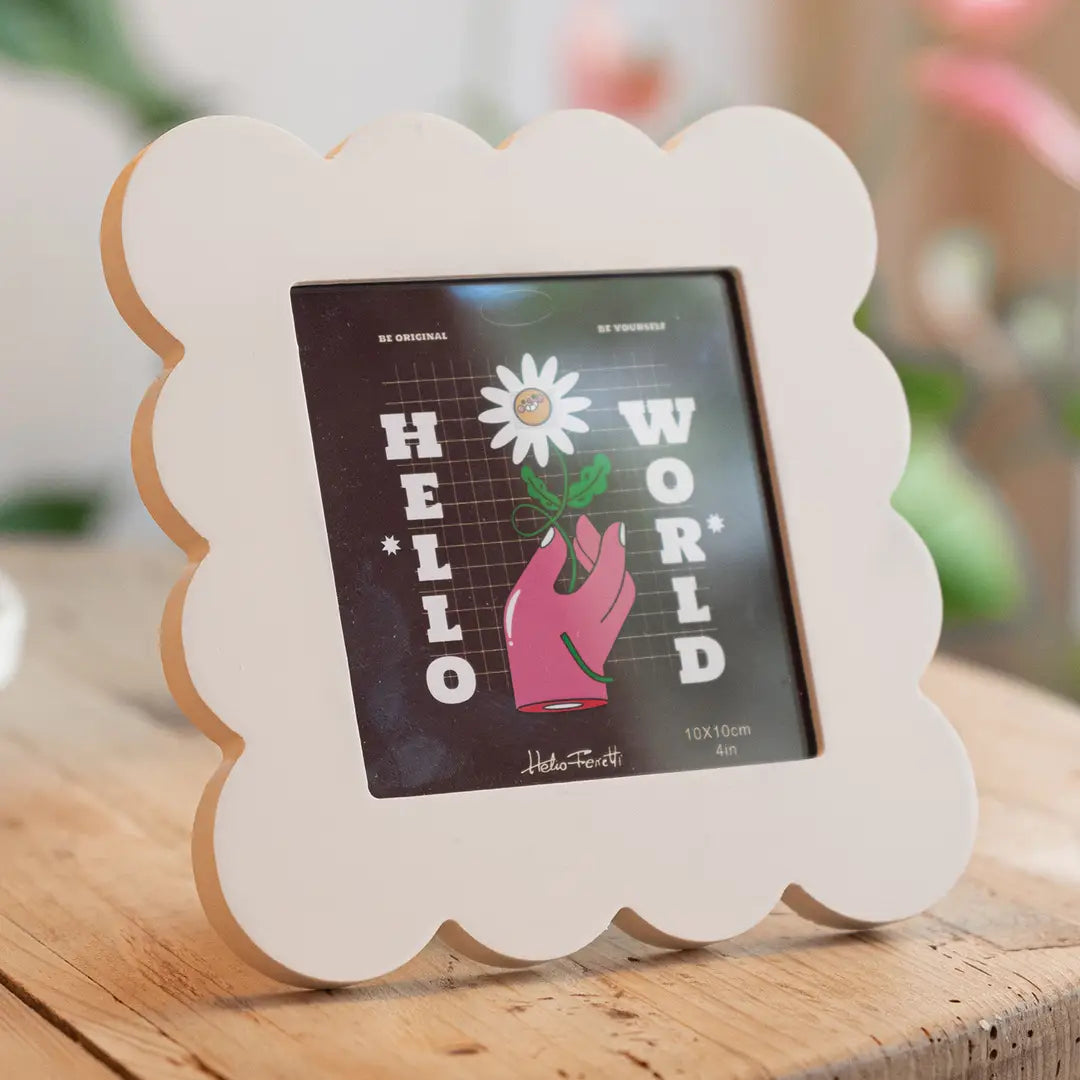 Beige Petal Photo Frame