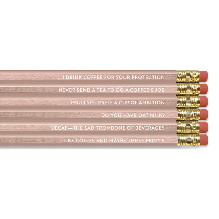 Coffee Talk Pencil Set
