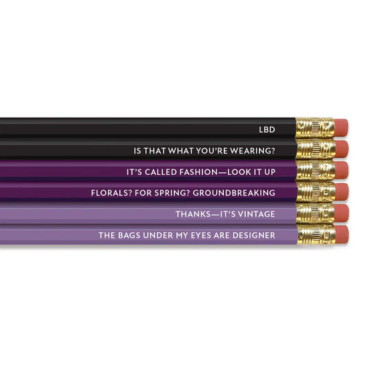 Fashion Police Pencil Set