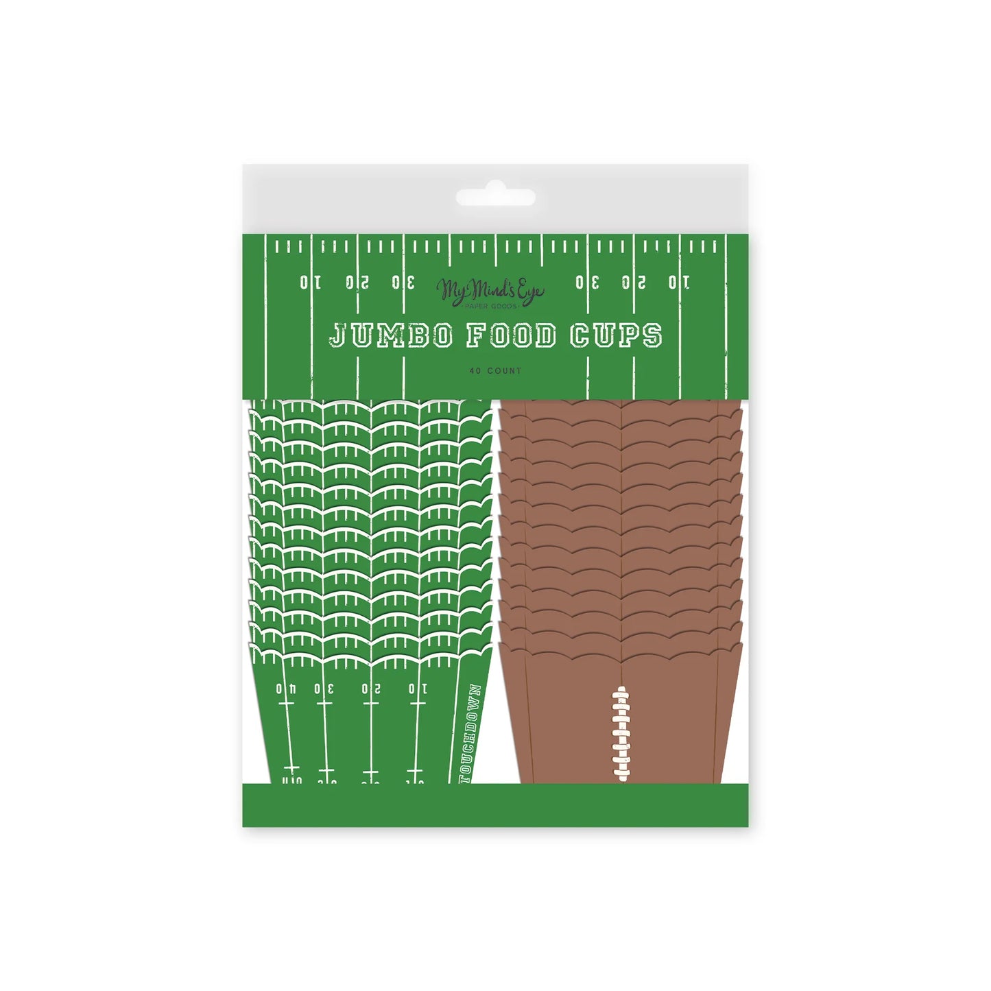 Football Jumbo Food Cups
