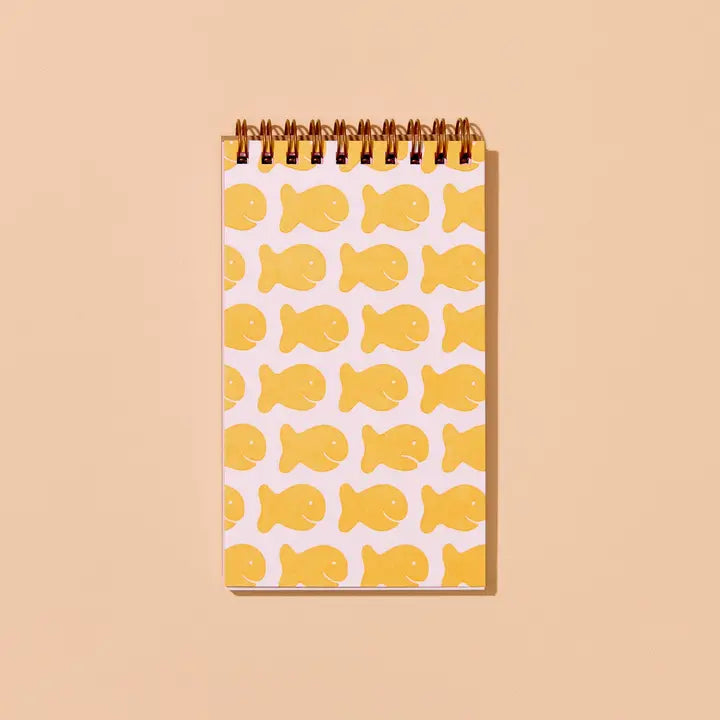 Goldfish Pattern Small Spiral Notebook
