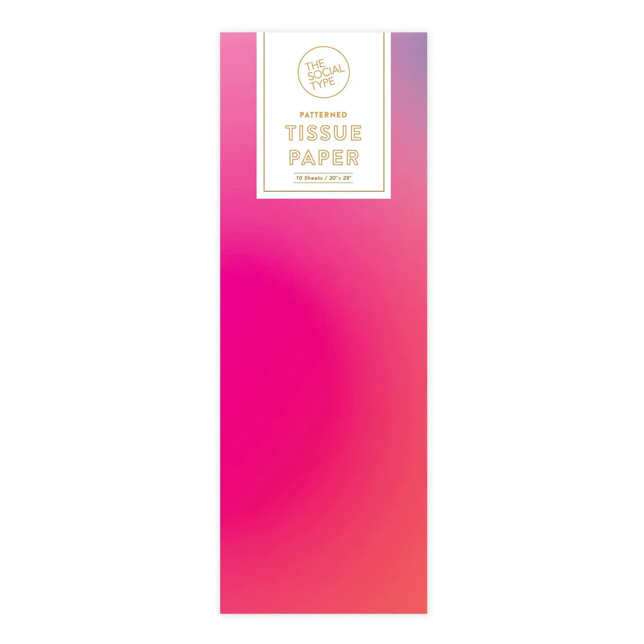 Tissue Paper with gradient rainbow