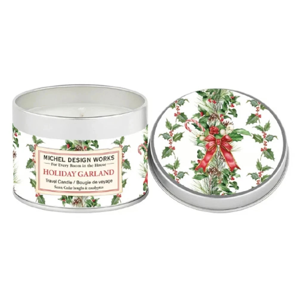 Holiday Garland Travel Candle