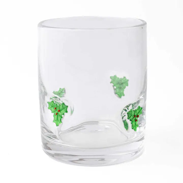 Holly Drinking Glass