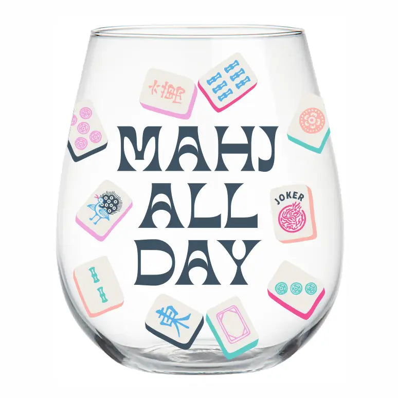 Mahj All Day Wine Glass