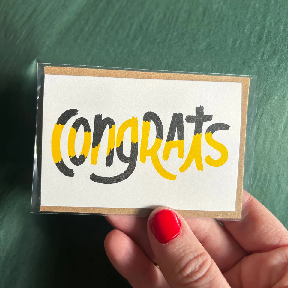 Congrats Multi Color _ Mini