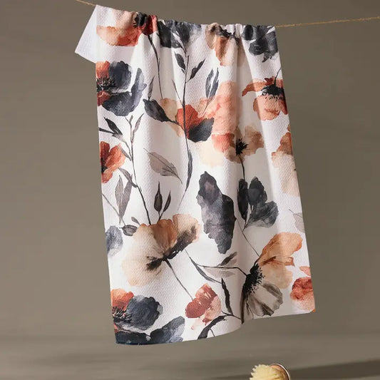 Moody Poppy Kitchen Towel