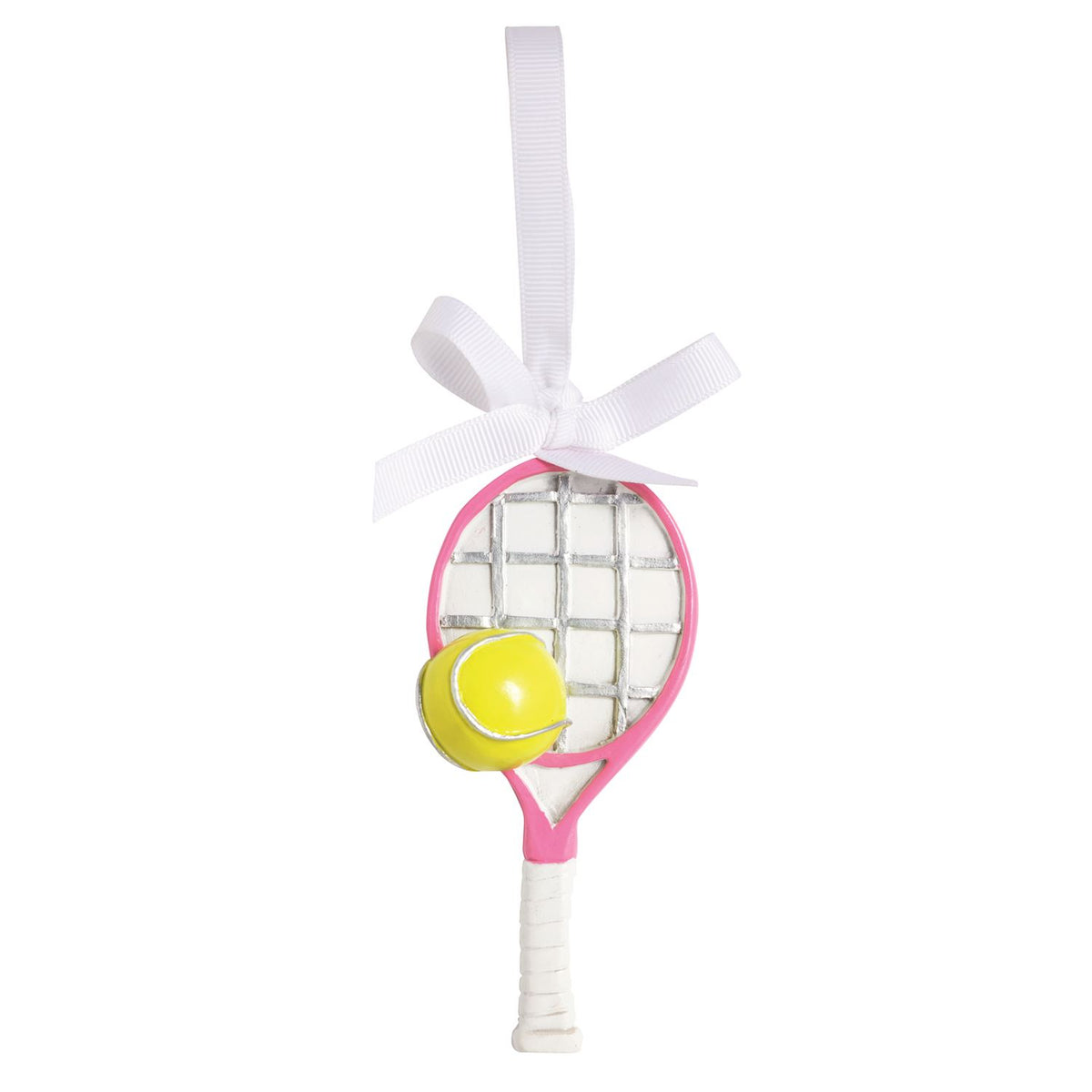Pink Tennis Racquet Ornament