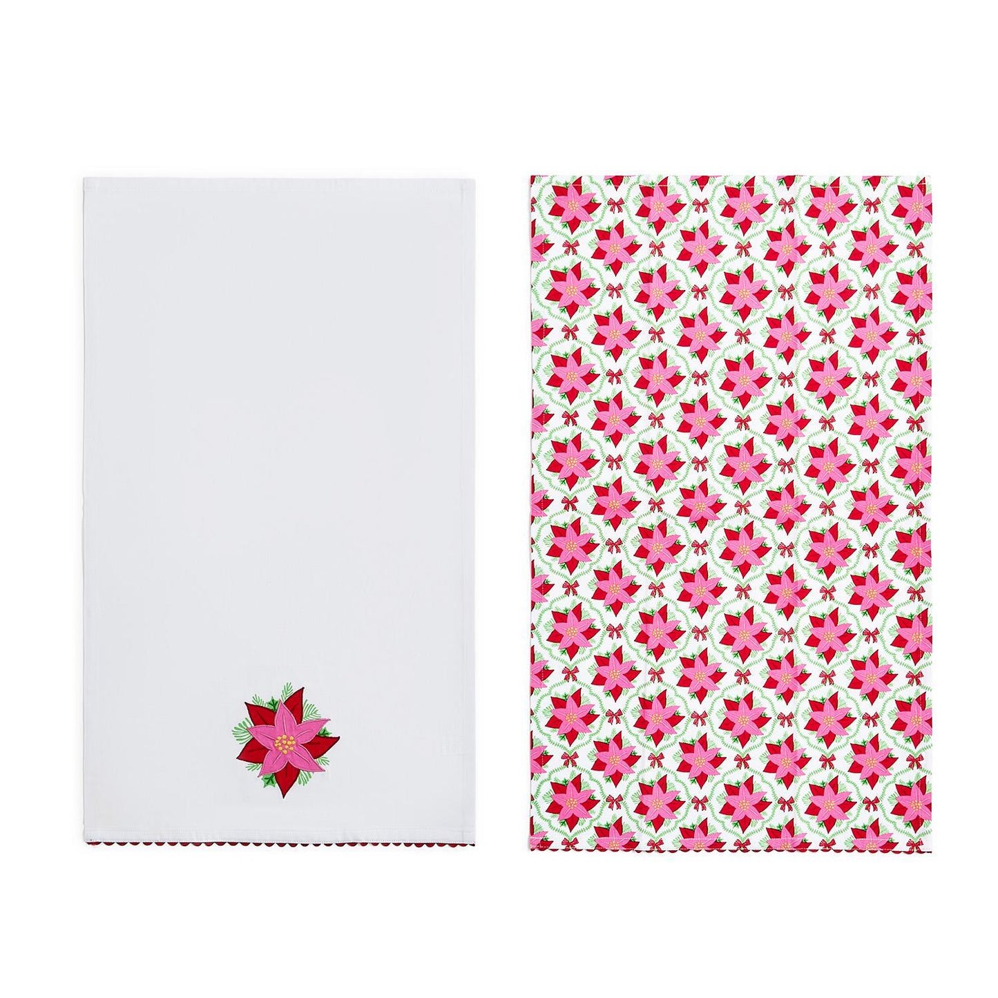 Poinsettia Dish Towel (Set of 2)
