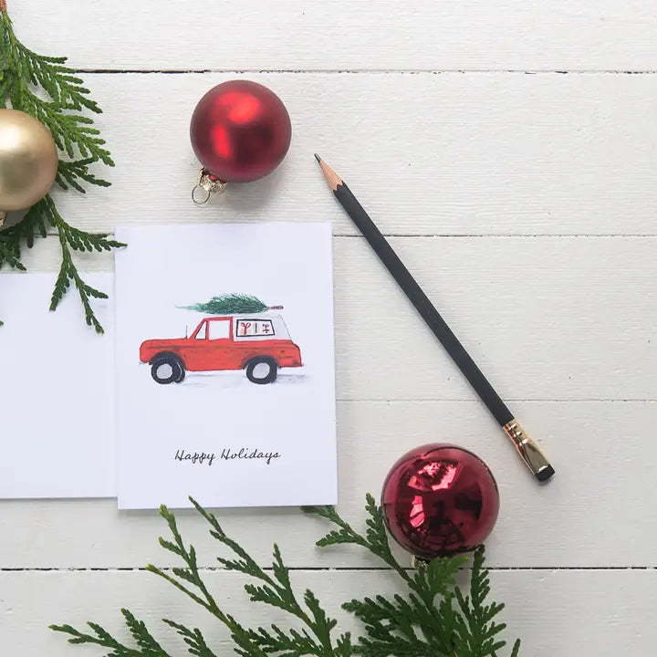 Red Bronco Note Card