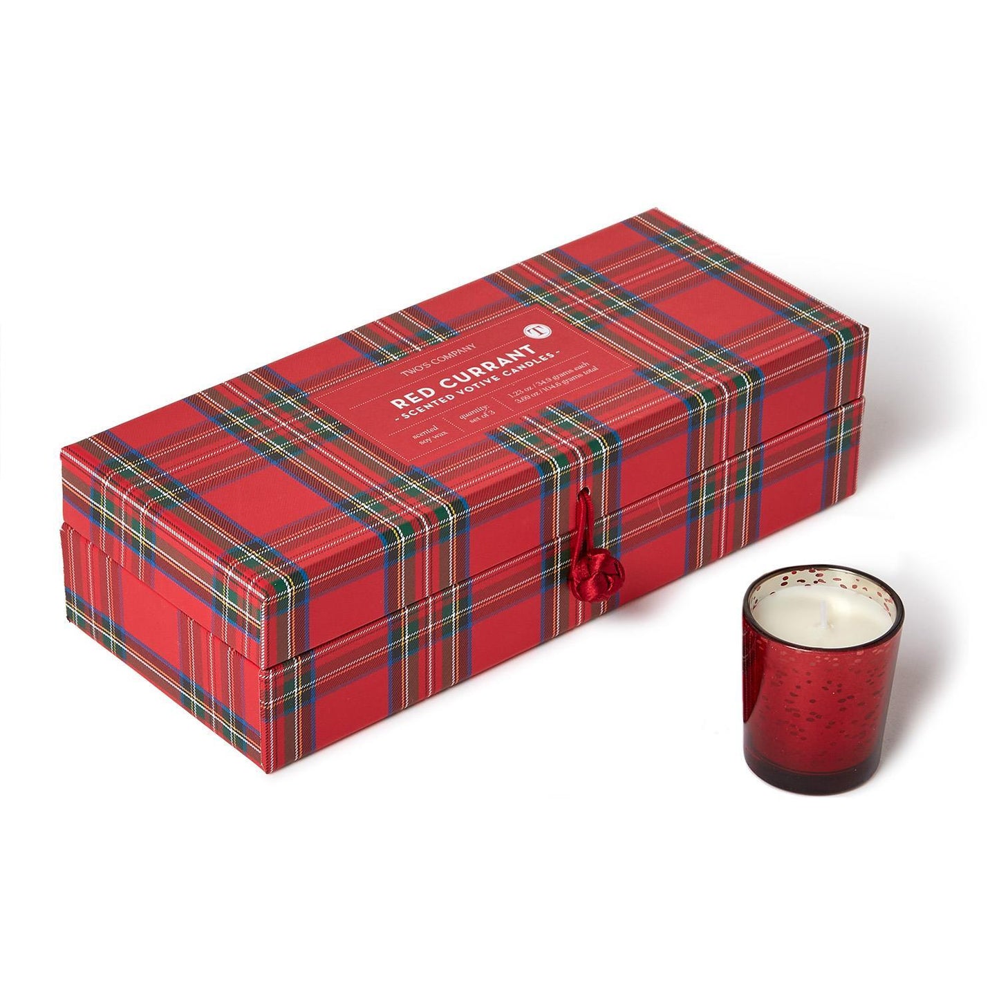 Tartan Red Currant Candles (Set of 5)