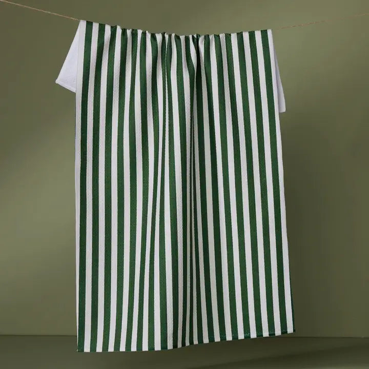 Ribbon Green Kitchen Towel