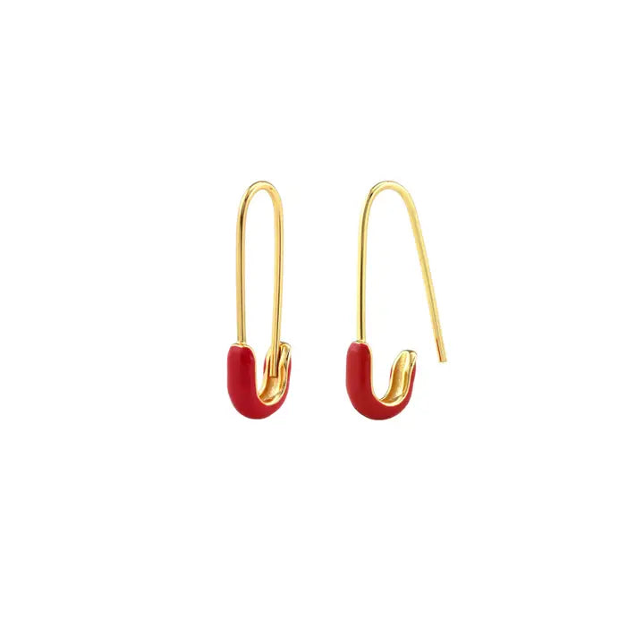 Safety Pin Hoop Earring