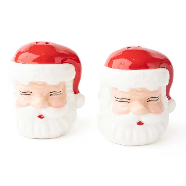 Santa Salt + Pepper Shaker Set