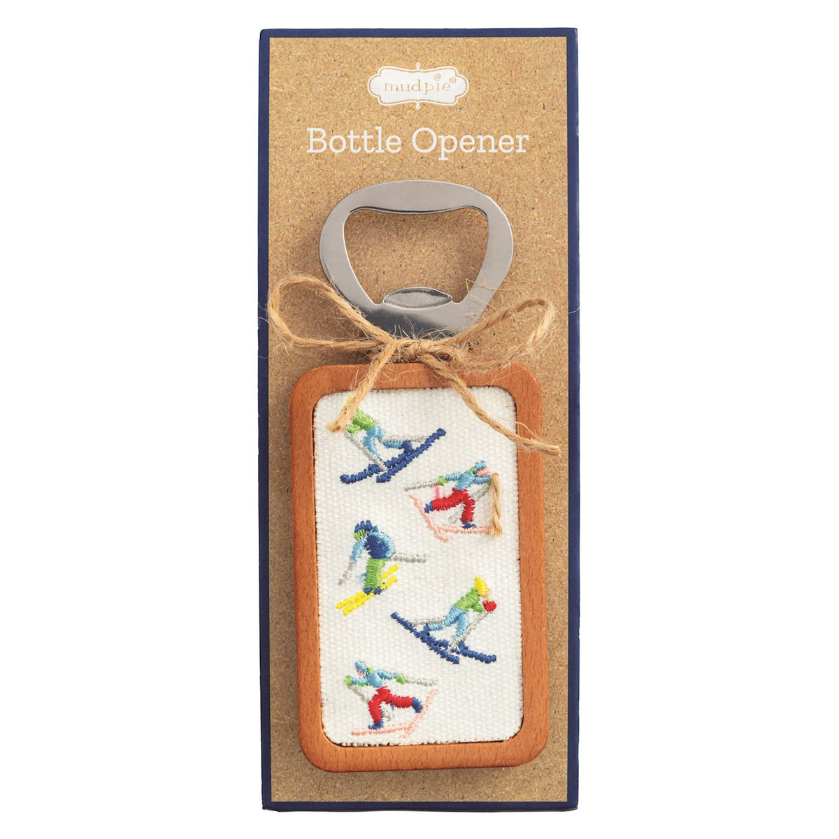 Ski Needlepoint Bottle Opener