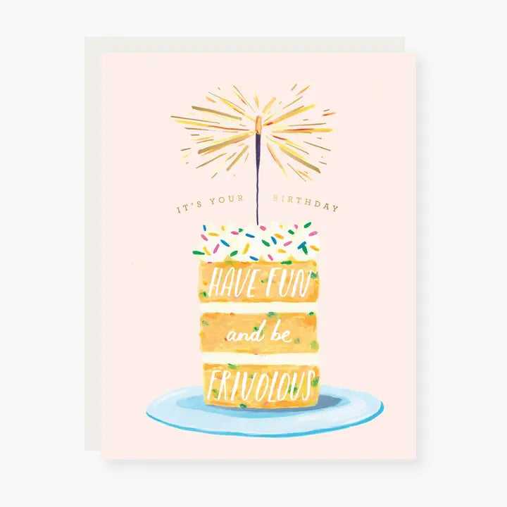 Sparkler Cake Birthday Card