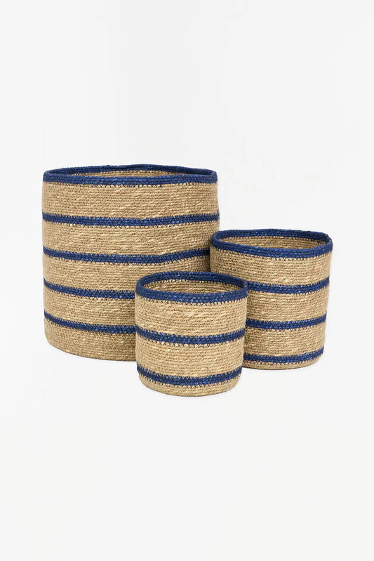 Stripe Baskets (Set of 3)