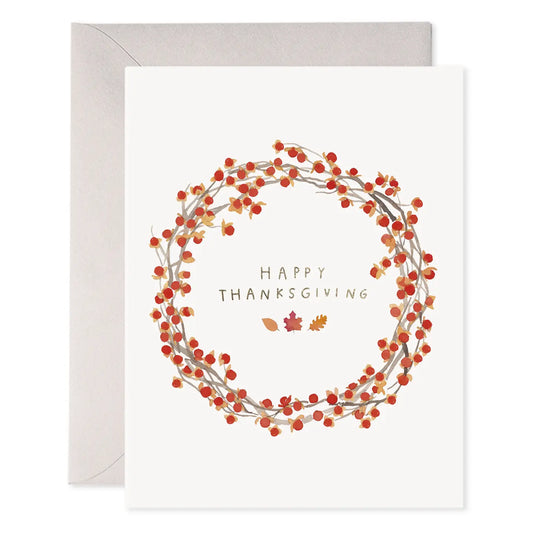 Autumn Berry Wreath Card