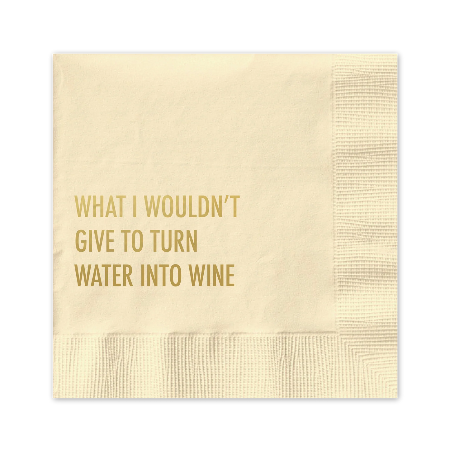 Water into Wine Cocktail Napkin
