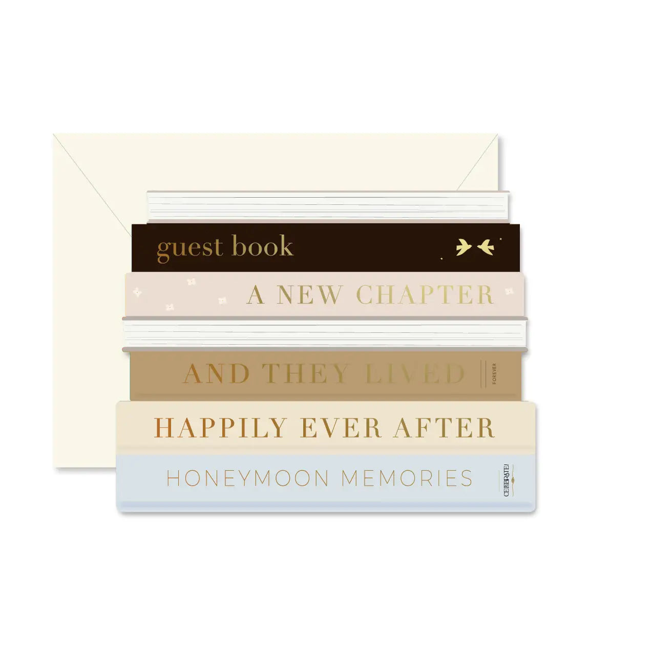 Wedding Book Die-Cut Card