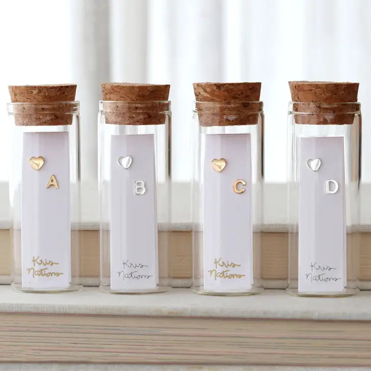 Heart + Letter Earrings