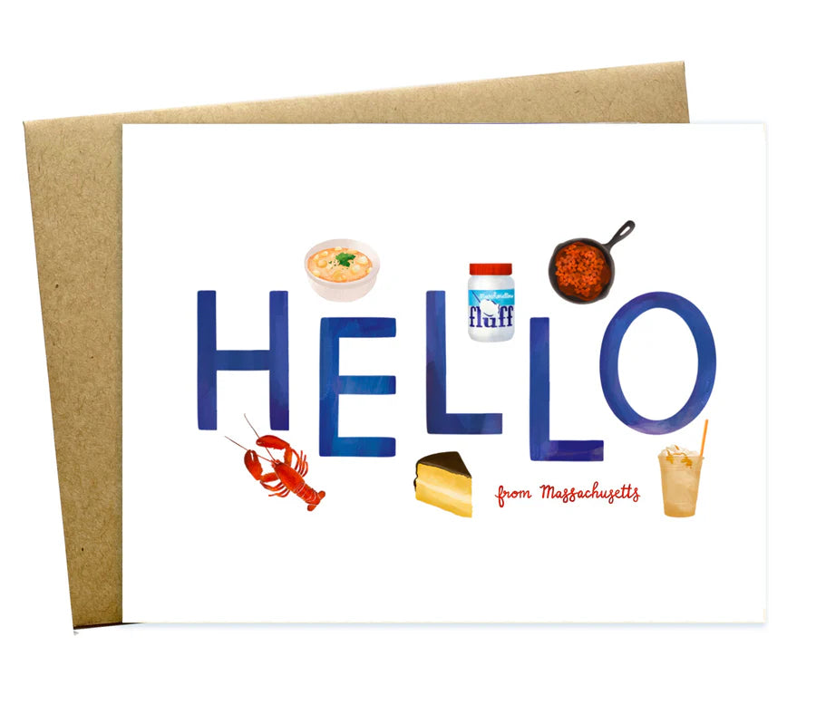 Hello from Massachusetts Card