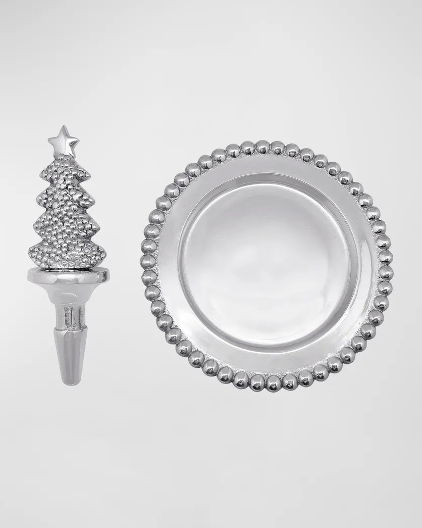 Dotty Tree Stopper + Wine Plate