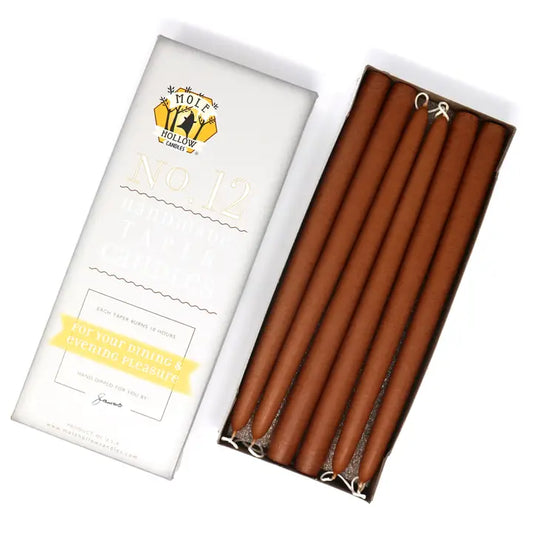 12" Taper _ Pumpkin (Set of 2)