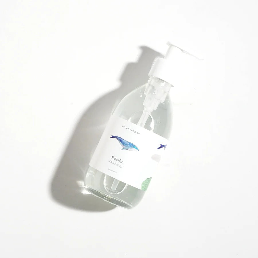 pacific liquid soap lying flat