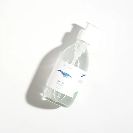 pacific liquid soap lying flat