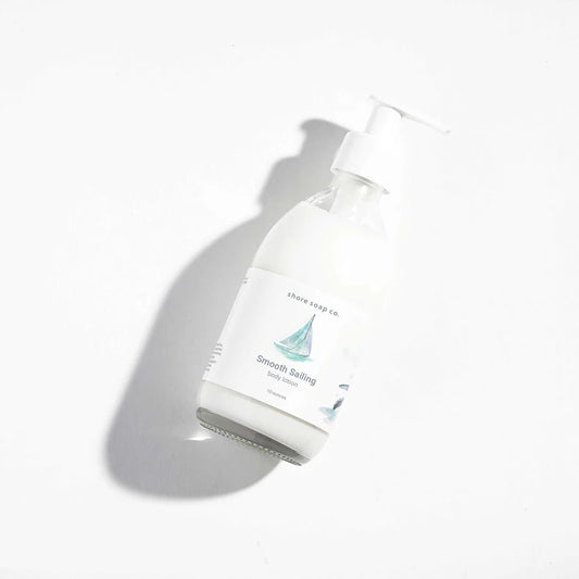 smooth sailing lotion  lying flat