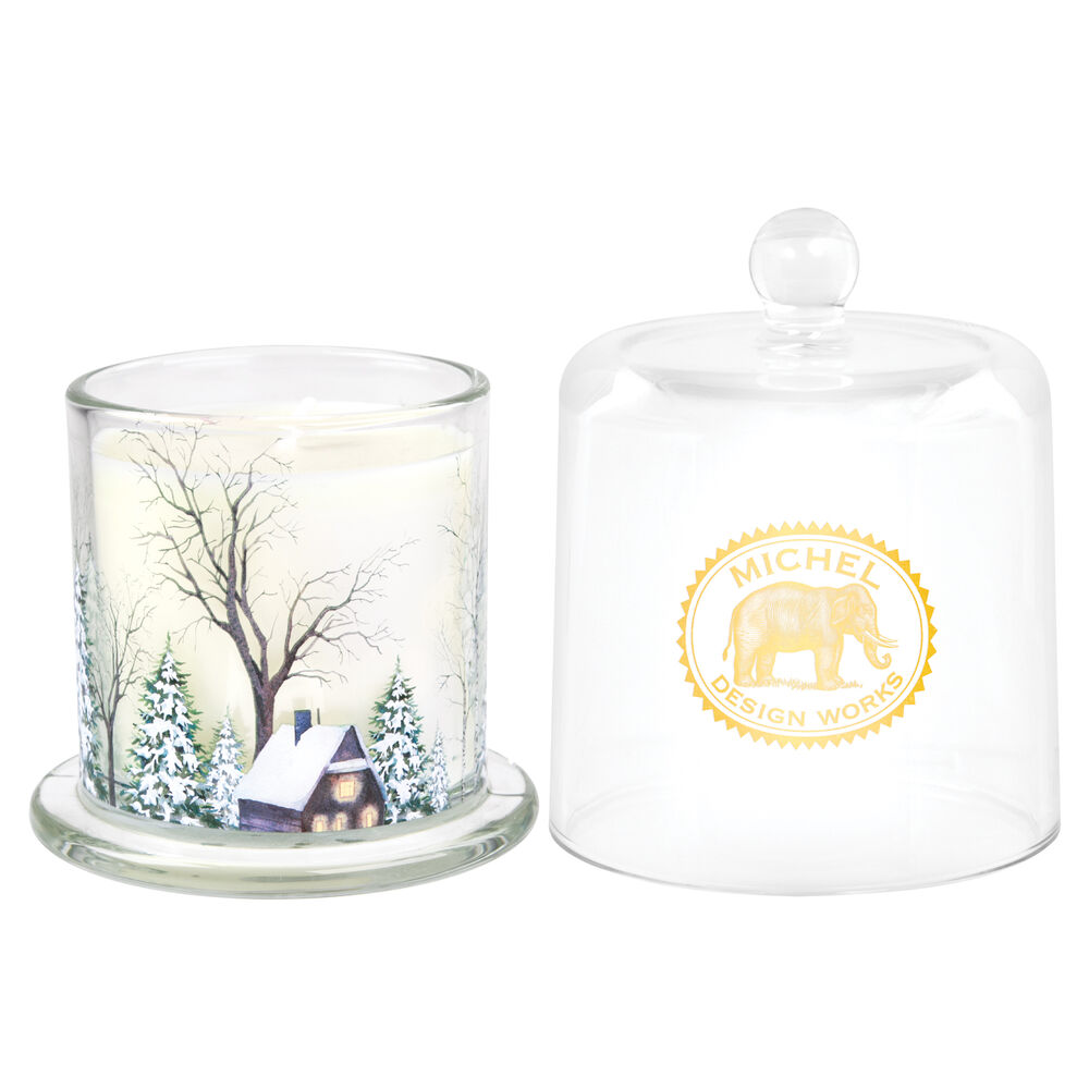 Winter Wonderland Cloche Candle