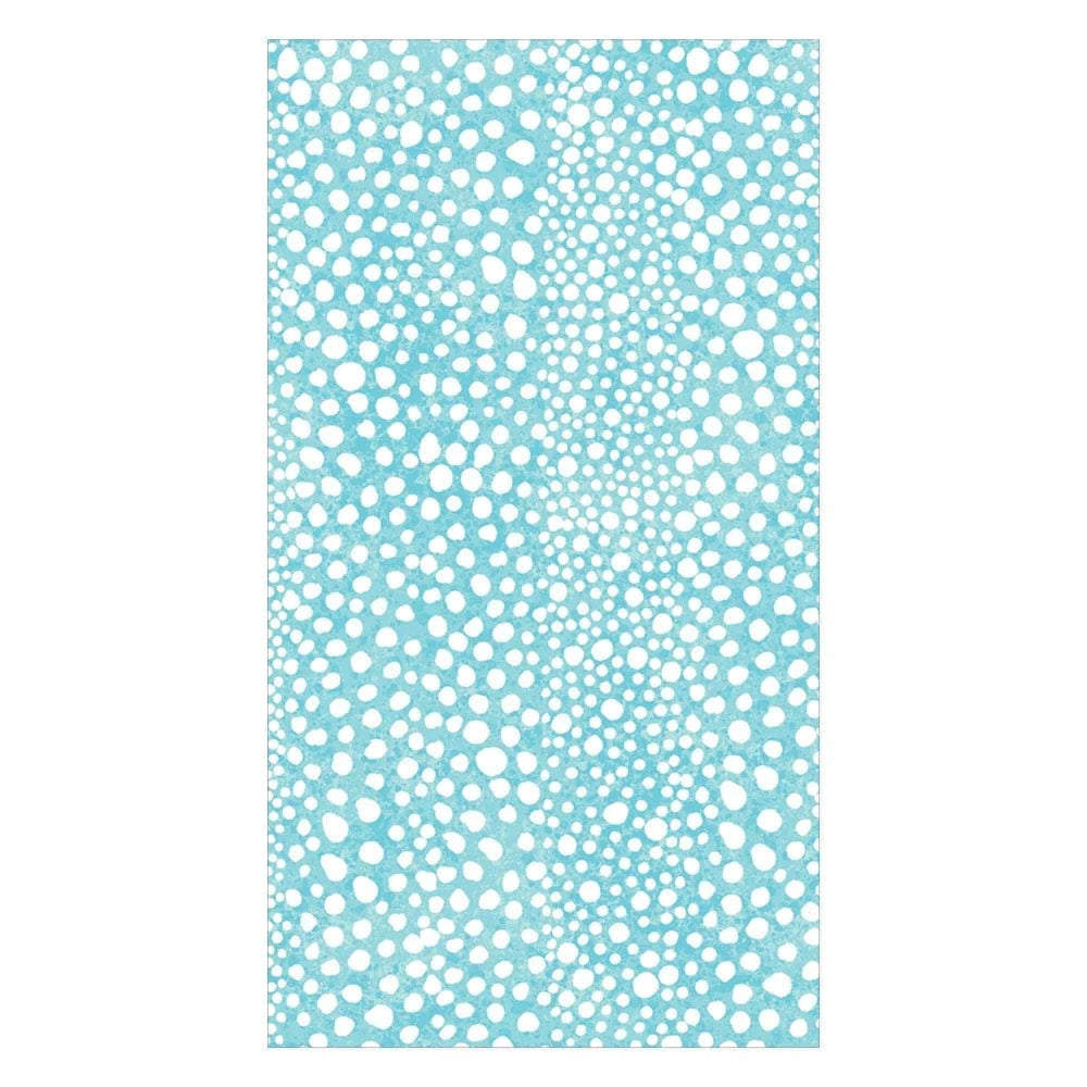 Seafoam Blue Guest Towel with pebble design