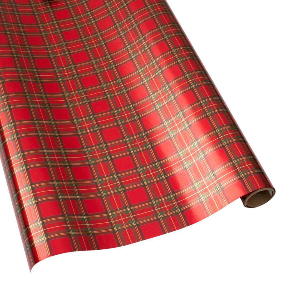 Red Plaid Gift Wrap