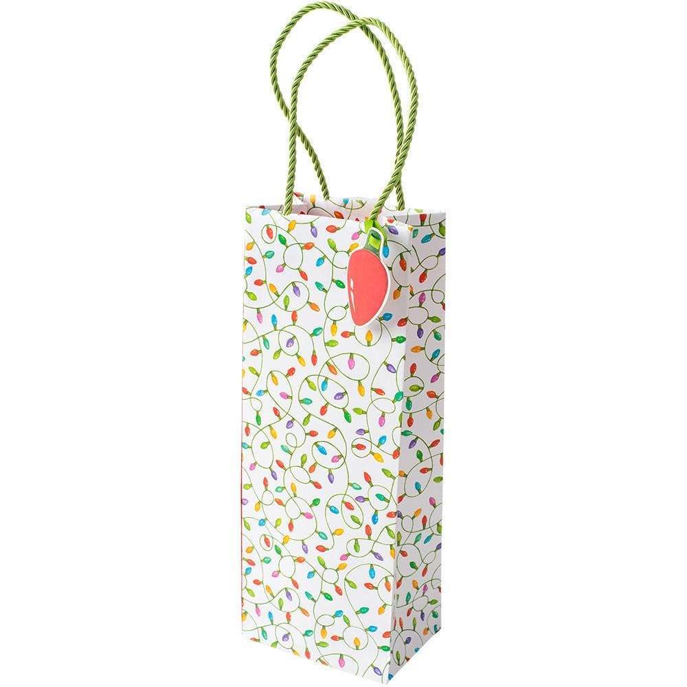 Christmas Lights Wine Bag