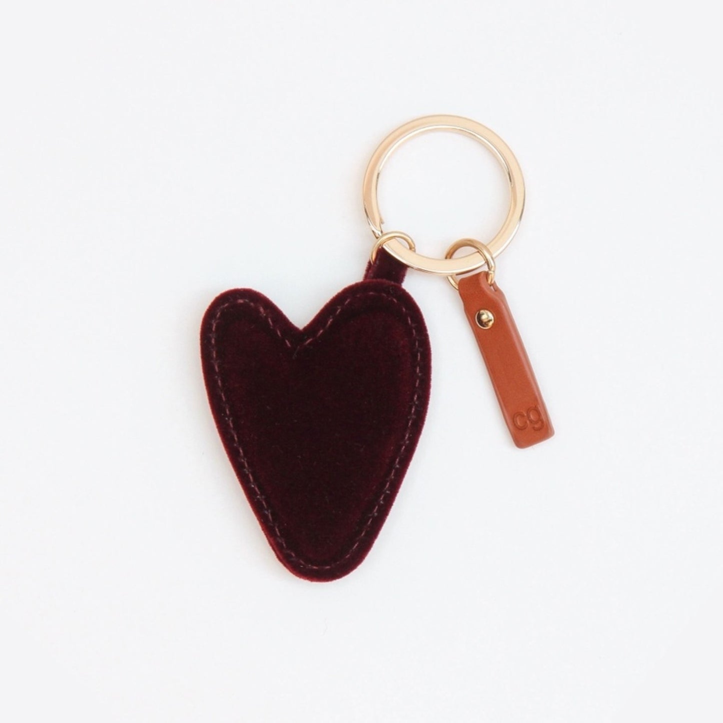 Aubergine Velvet Key Ring